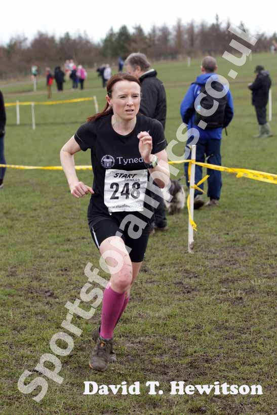 Joanne Lee (Tynedale) 35-39, all ladies and male 65 plus BMAF Cross Country, Herrington, Sunderland.